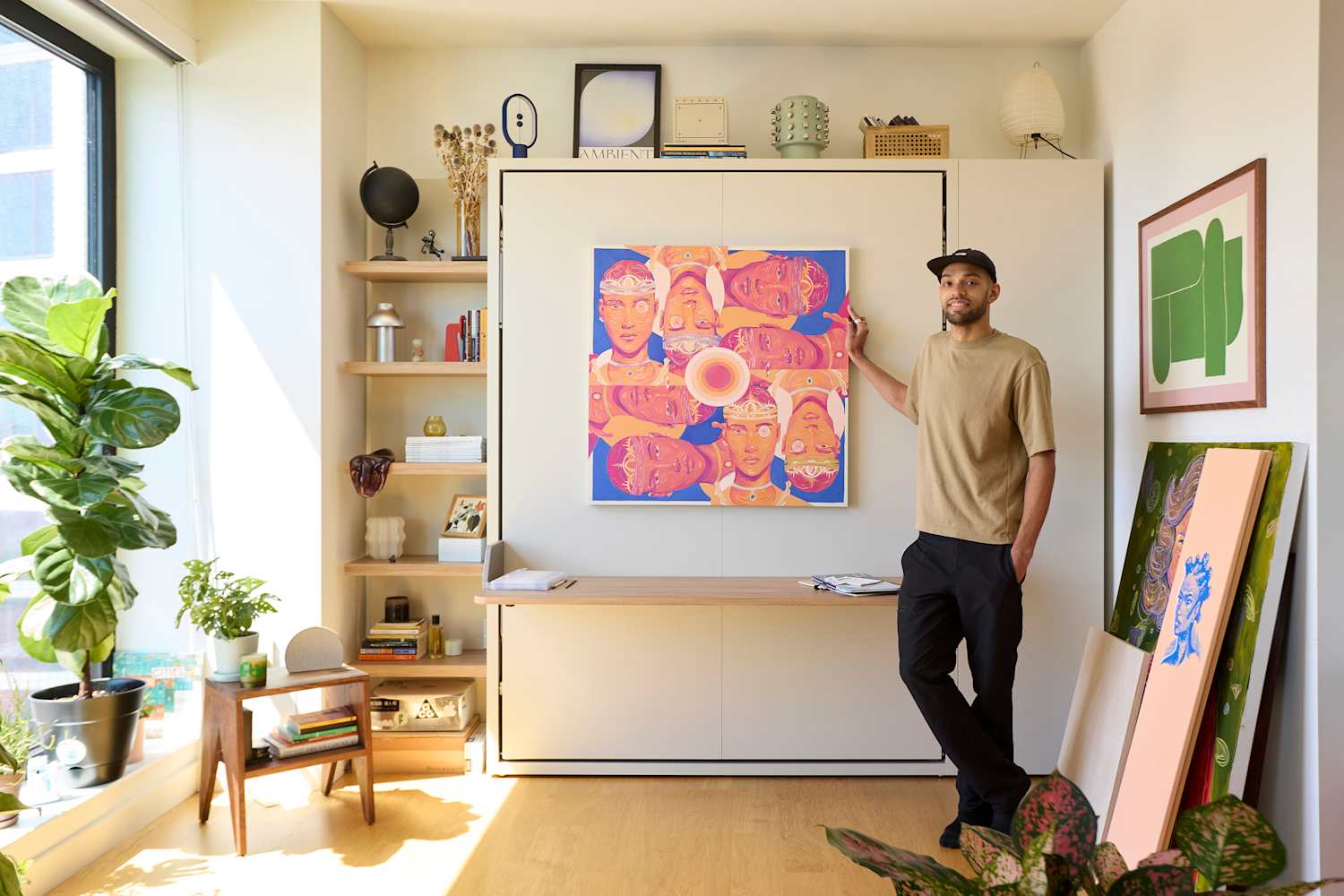 Image showcasing See Inside an Artist’s Bright Brooklyn Studio Apartment | Apartment Therapy